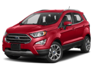 a red 2020 ford ecosport
