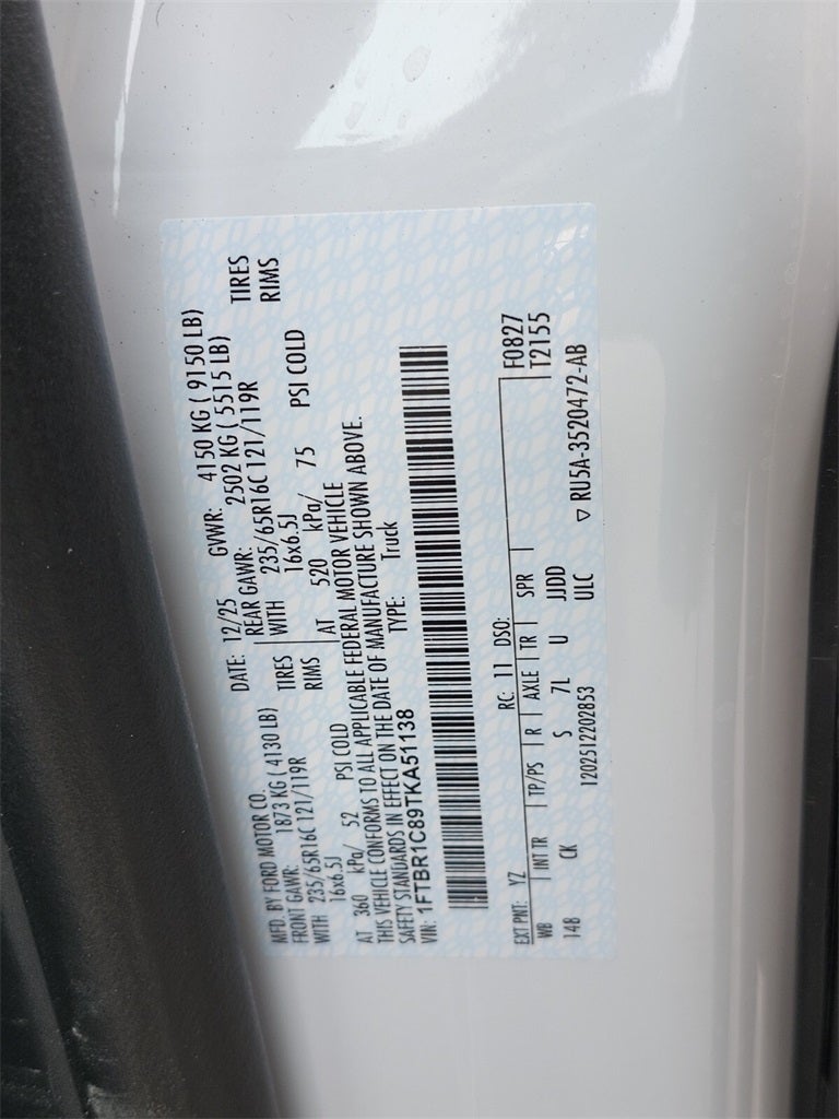 2026 Ford Transit-250 Med Roof LWB