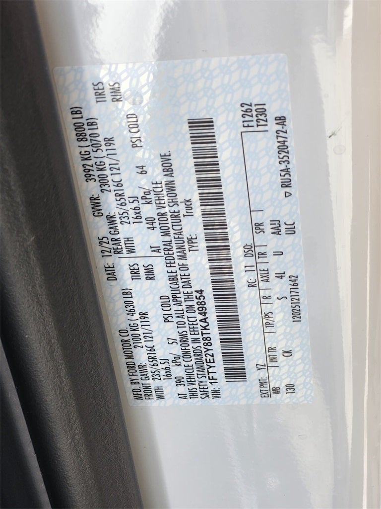 2026 Ford Transit-150 Low Roof SWB