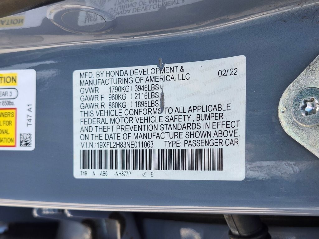 2022 Honda Civic Sport