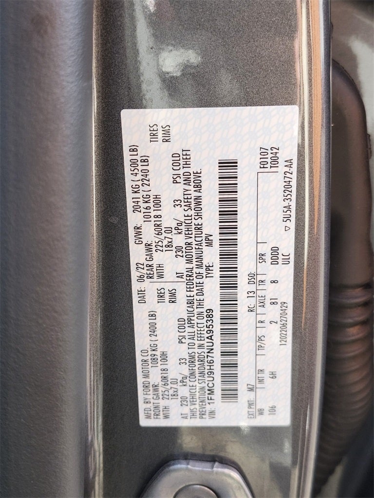 2022 Ford Escape SEL