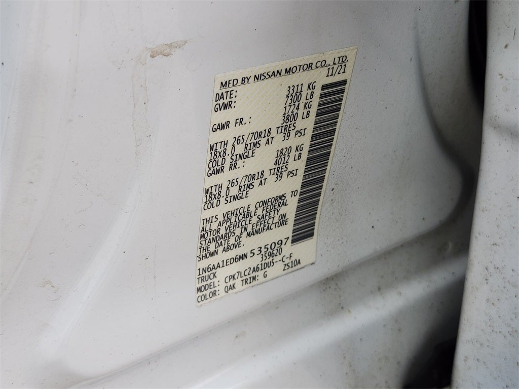 2021 Nissan Titan SV