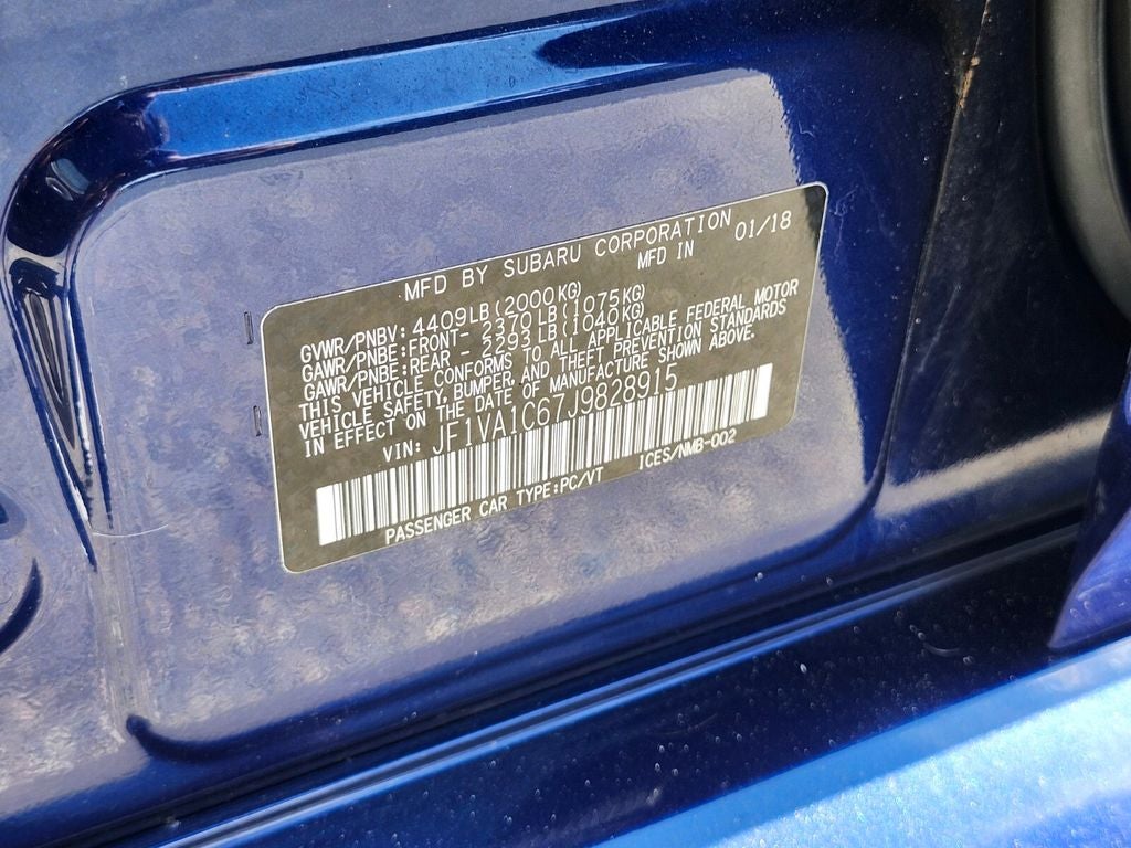 2018 Subaru WRX Premium