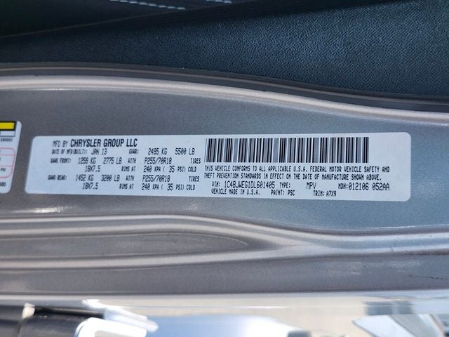 2013 Jeep Wrangler Unlimited Sahara