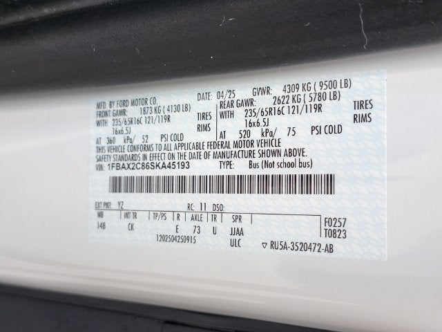 2025 Ford Transit-350 XLT