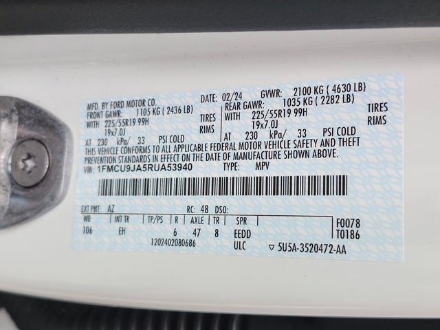 2024 Ford Escape Platinum