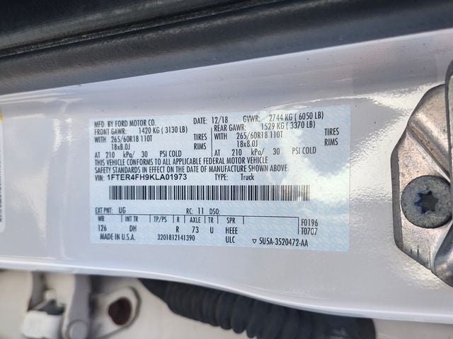 2019 Ford Ranger Lariat