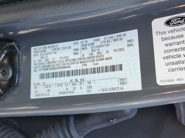 2018 Ford F-150 Lariat