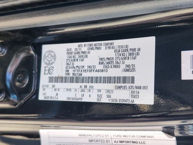 2015 Ford F-150 XLT