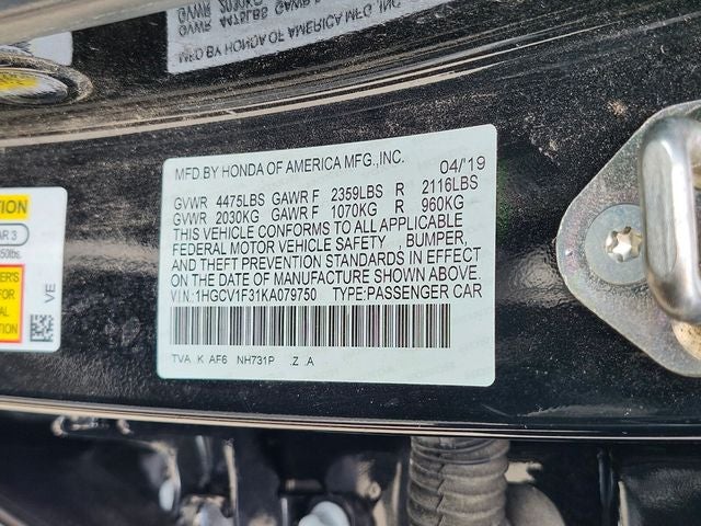 2019 Honda Accord Sport