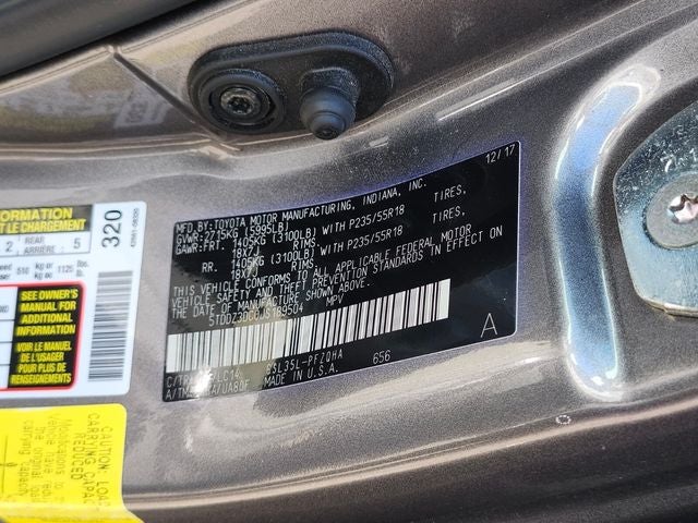 2018 Toyota Sienna XLE Premium 7 Passenger