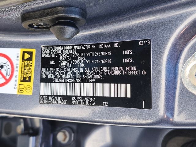 2019 Toyota Highlander XLE
