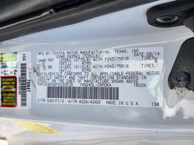 2015 Toyota Tacoma Base